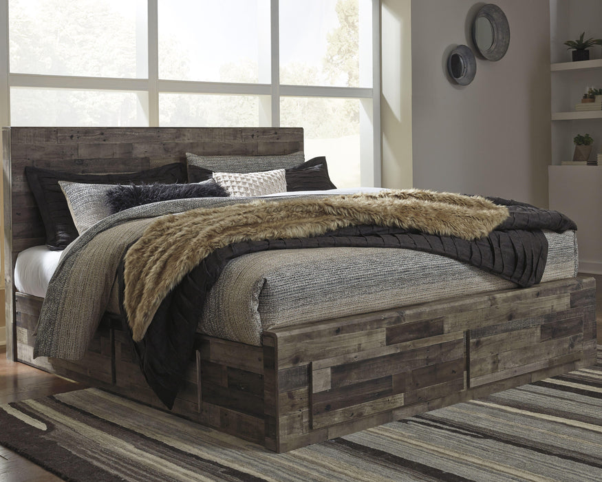 Derekson Panel Bed with 4 Storage Drawers