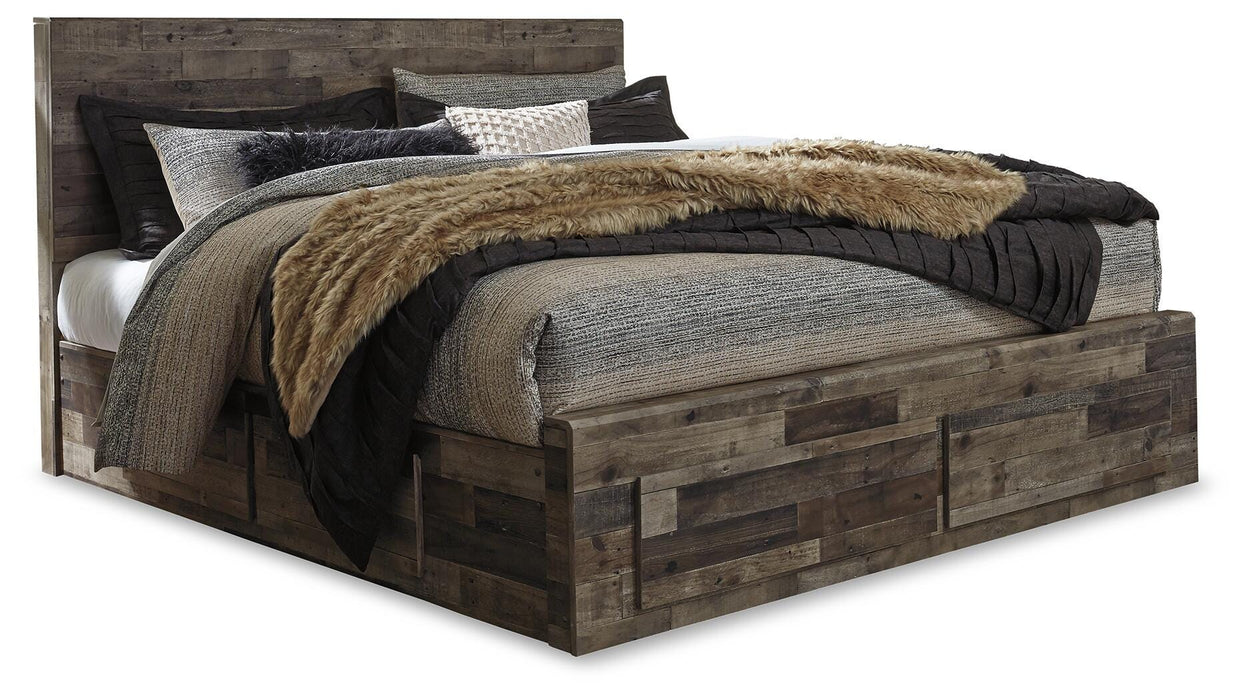 Derekson Panel Bed with 4 Storage Drawers