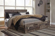 Derekson Full Panel Bed - Black/Gray;Brown/Beige