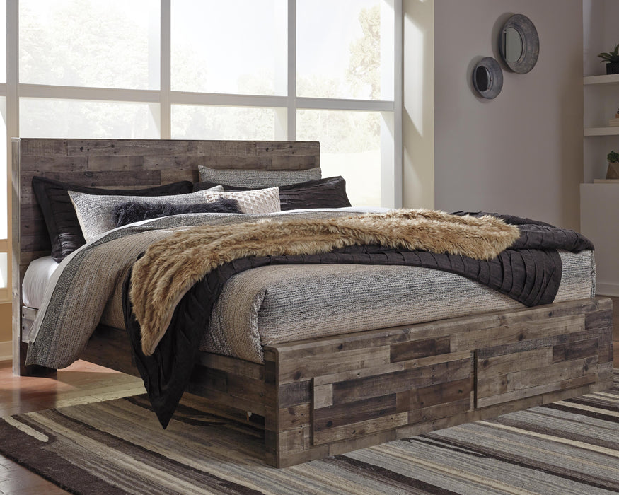 Derekson Panel Bed with 2 Storage Drawers