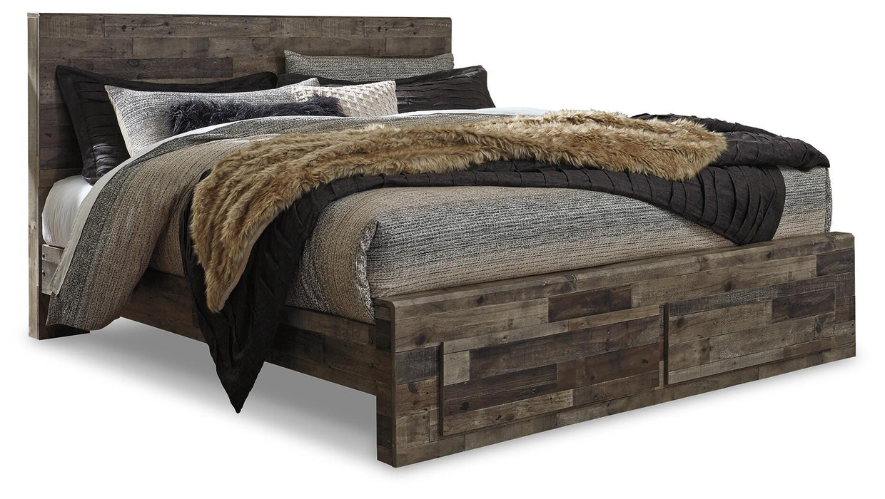 Derekson Panel Bed with 2 Storage Drawers