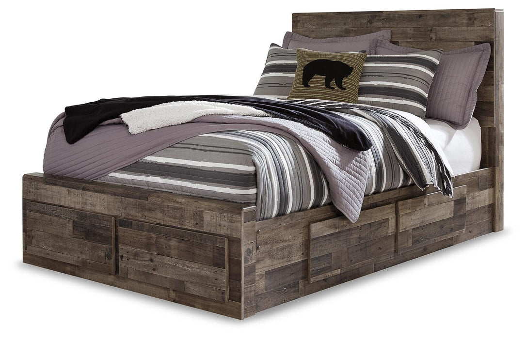 Derekson Panel Bed with 6 Storage Drawers