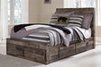 Derekson Full Panel Bed - Black/Gray;Brown/Beige