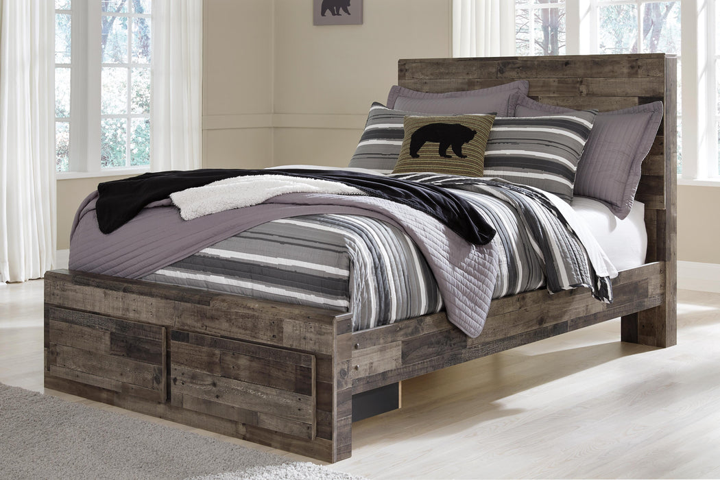 Derekson Panel Bed with 2 Storage Drawers