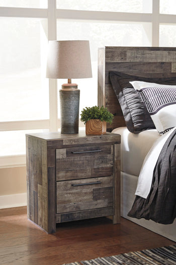 Derekson Full Panel Bed - Black/Gray;Brown/Beige