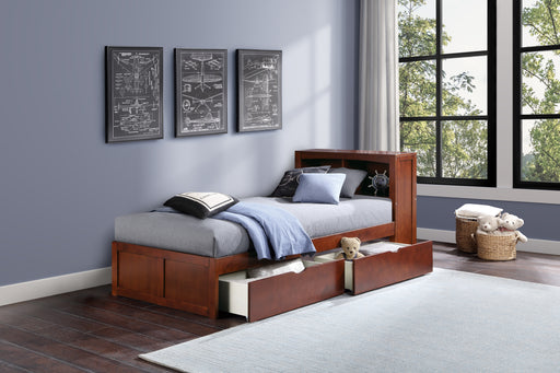 Rowe Bookcase Platform Bed with Storage Boxes