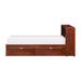 Rowe Bookcase Platform Bed with Storage Boxes