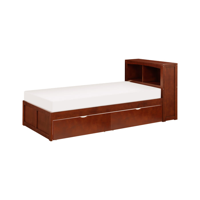 Rowe Bookcase Platform Bed with Storage Boxes - Twin