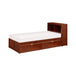 Rowe Bookcase Platform Bed with Storage Boxes - Twin