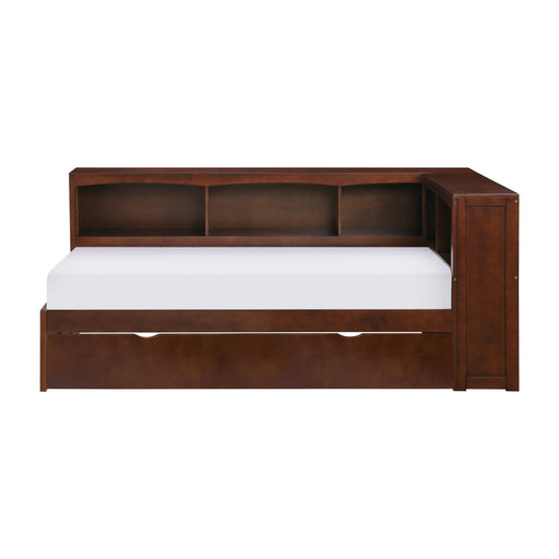 Rowe (4) Twin Bookcase Corner Bed with Twin Trundle