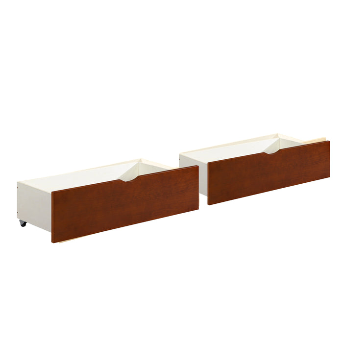 Rowe Bookcase Platform Bed with Storage Boxes