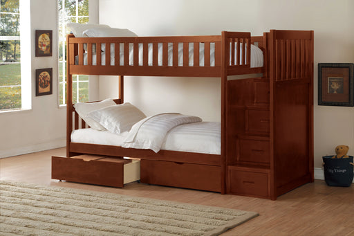 Rowe Step Bunk Bed with Storage Boxes