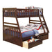 Rowe (4) Twin/Full Bunk Bed with Storage Boxes
