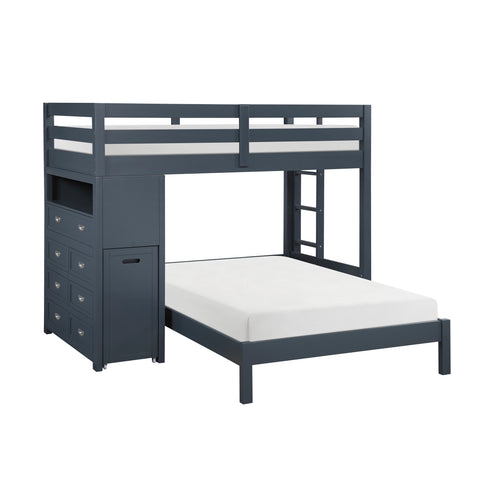 Sloane Loft Bunk Bed with Chest and Hidden Desk