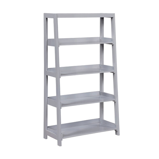 Sloane Bookcase, 4 Fixed Shelves - Gray