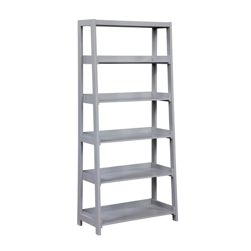 Sloane Bookcase, 5 Fixed Shelves - Gray