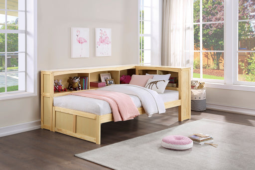 Bartly Bookcase Corner Platform Bed