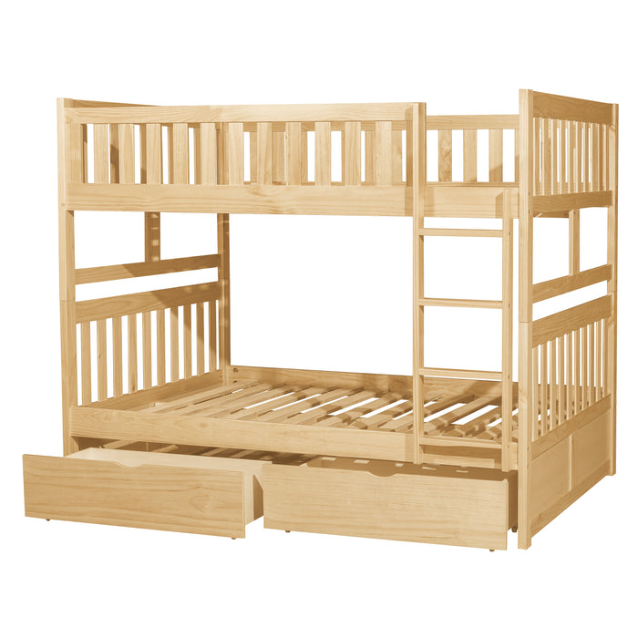 Bartly (4) Full/Full Bunk Bed with Storage Boxes