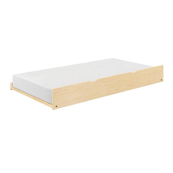 Bartly Bookcase Corner Platform Bed with Twin Trundle