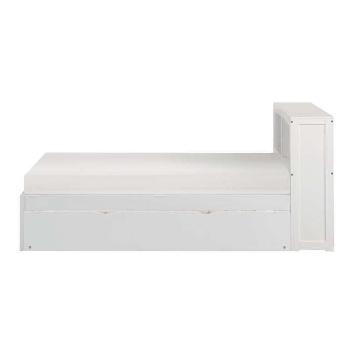 Galen Bookcase Platform Bed with Twin Trundle