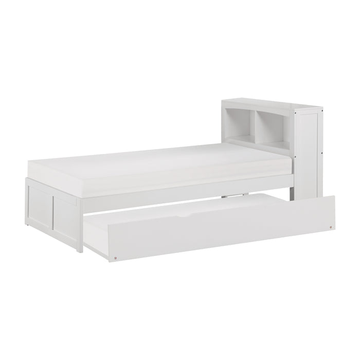 Galen Bookcase Platform Bed with Twin Trundle