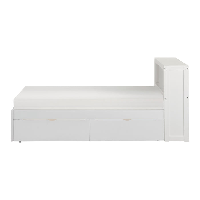 Galen (3) Twin Bookcase Bed with Storage Boxes