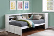 Galen (3) Twin Bookcase Corner Bed