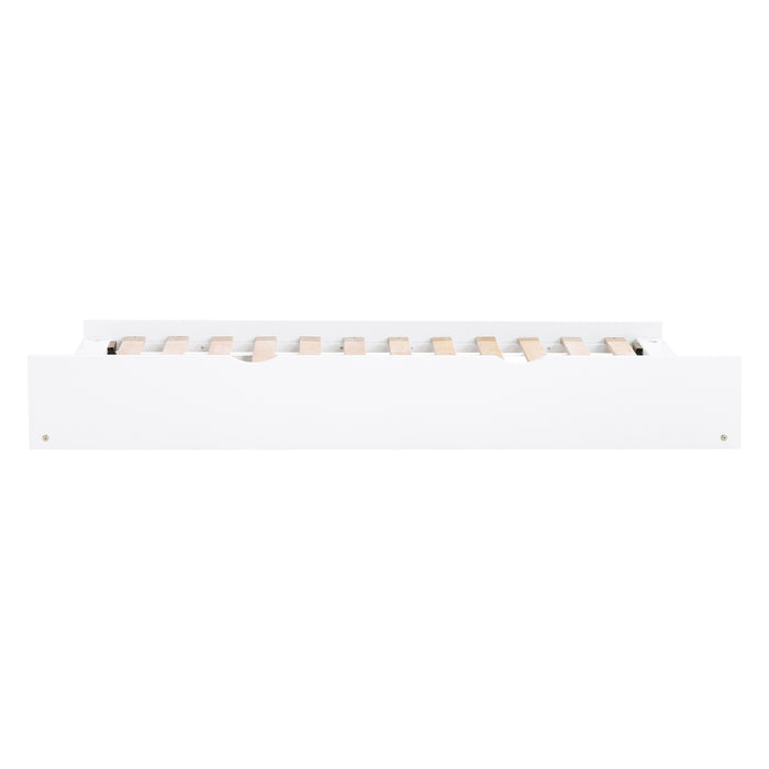 Galen Bookcase Platform Bed with Twin Trundle
