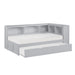 Orion (4) Twin Bookcase Corner Bed with Twin Trundle