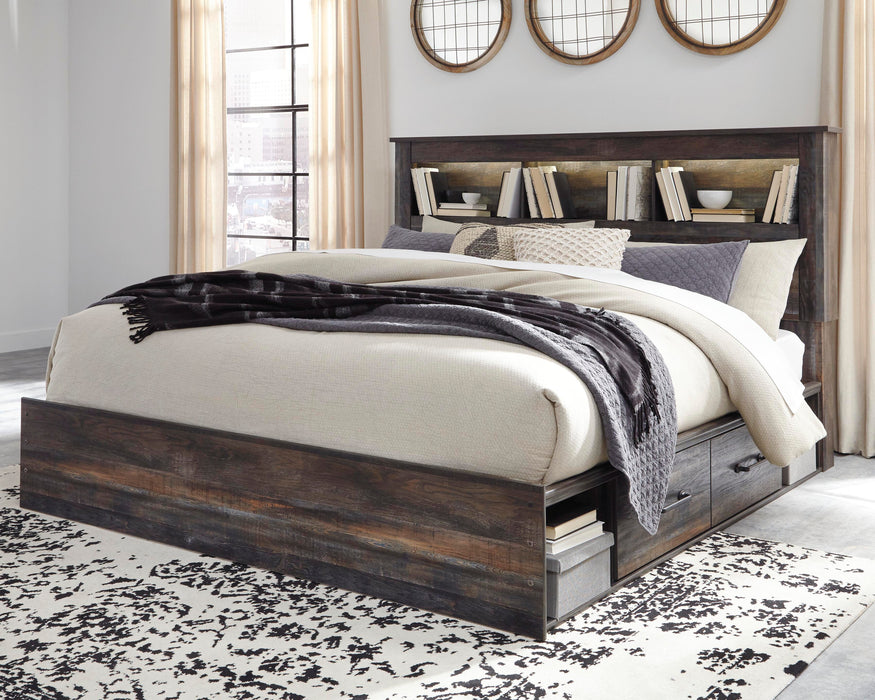 Drystan Bookcase Bed with 2 Storage Drawers