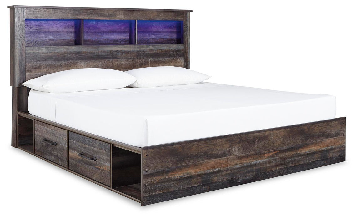 Drystan Bookcase Bed with 2 Storage Drawers