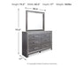Lodanna Dresser and Mirror - image 4