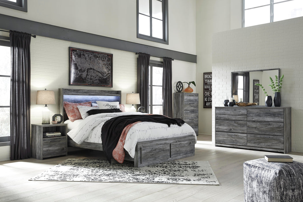 Baystorm Panel Bedroom Set in Gray - bedroom room scene