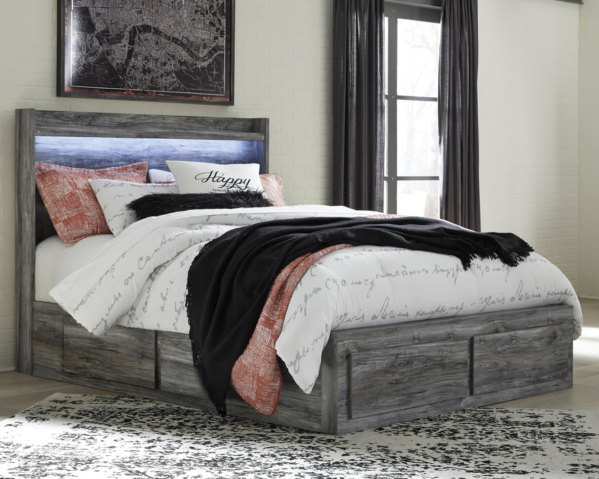 Baystorm Panel Bed with 6 Storage Drawers