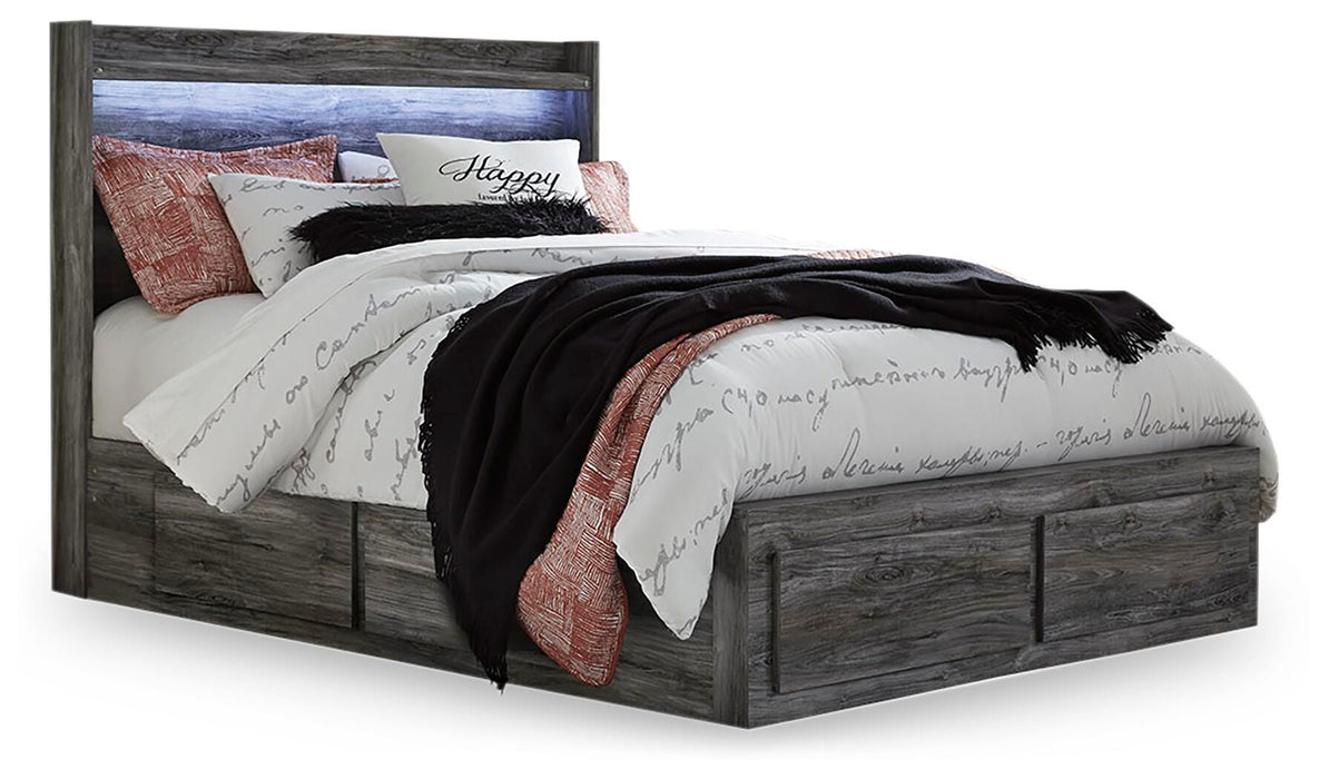 Baystorm Panel Bed with 4 Storage Drawers