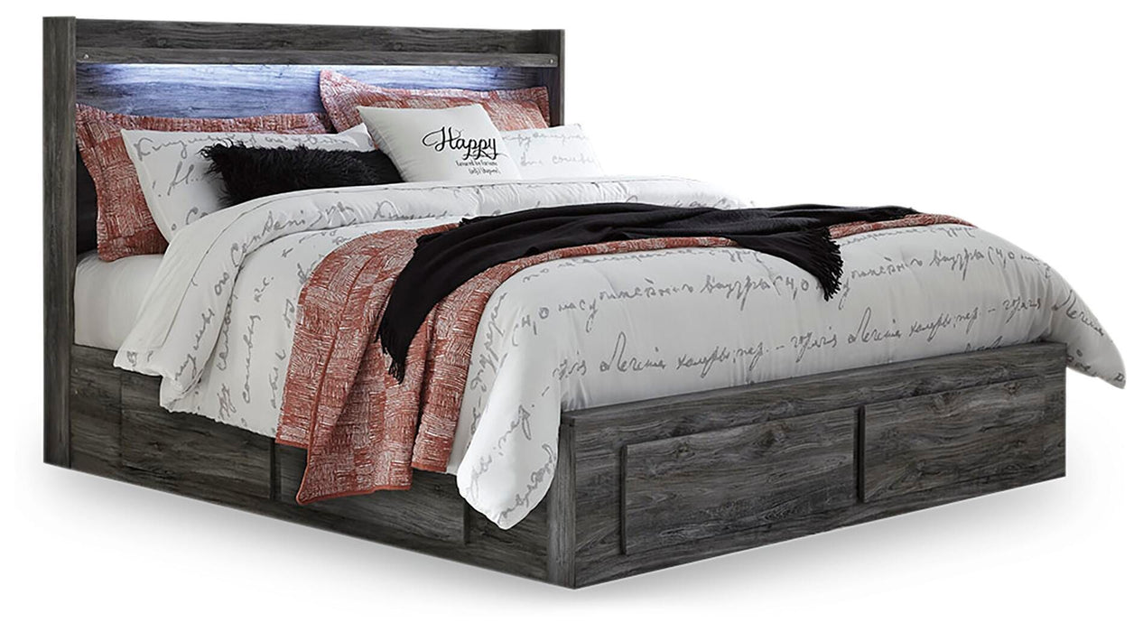 Baystorm Panel Bed with 6 Storage Drawers