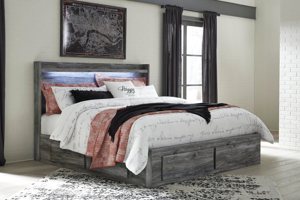 Baystorm Panel Bed with 4 Storage Drawers