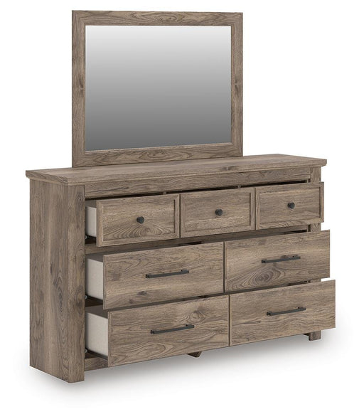Rusticott Dresser and Mirror - Brown