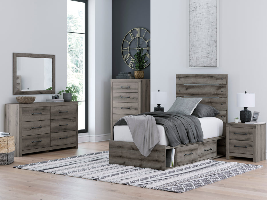 Graystorm Panel Storage Bed