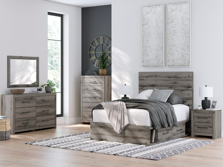 Graystorm Panel Bed with Storage