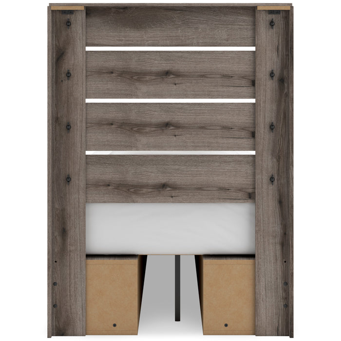 Graystorm Panel Bed with Storage