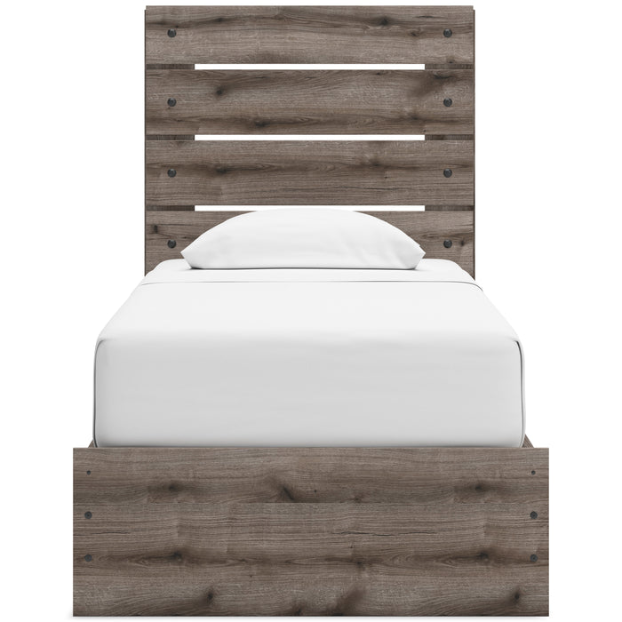 Graystorm Panel Bed with Storage