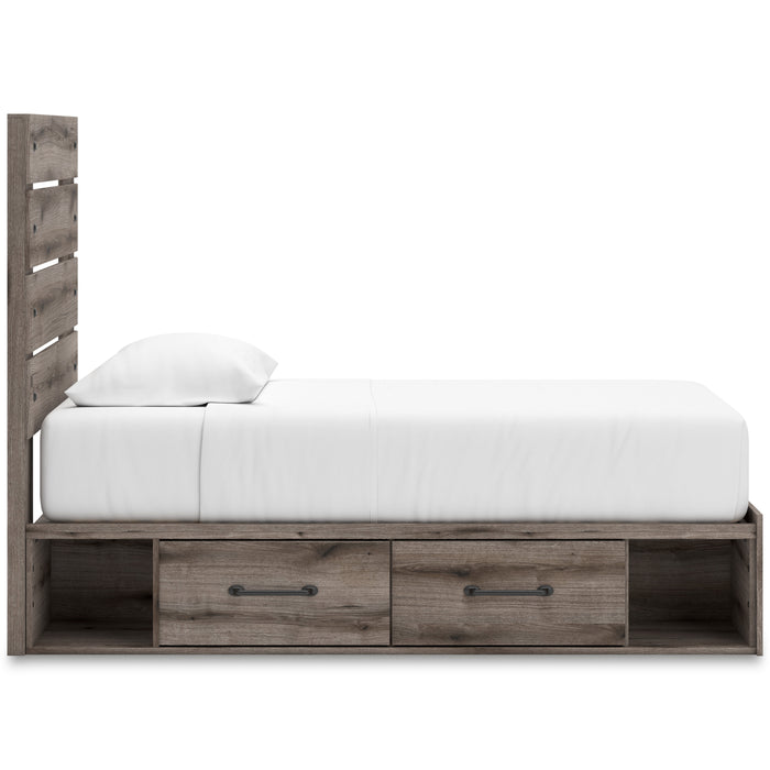 Graystorm Panel Bed with Storage