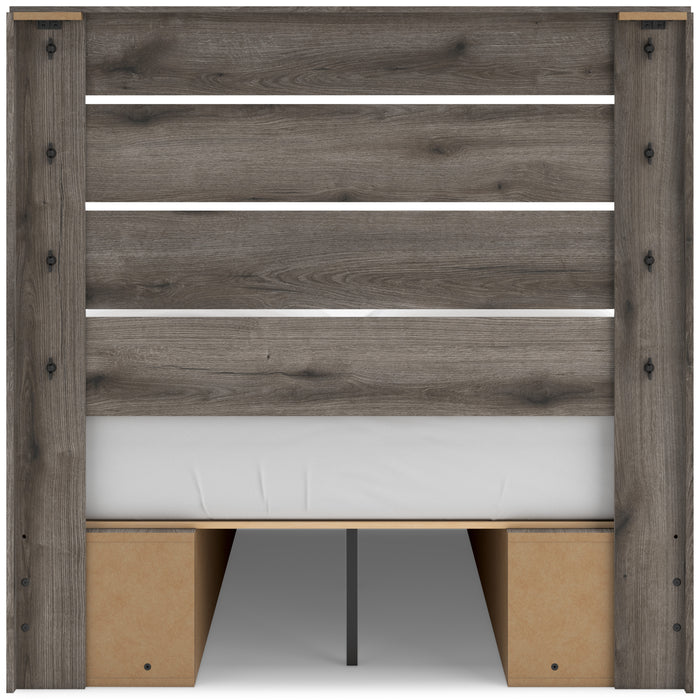 Graystorm Panel Bed with Storage