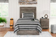 Ralinksi Panel Bedroom Set in Gray - bedroom room scene