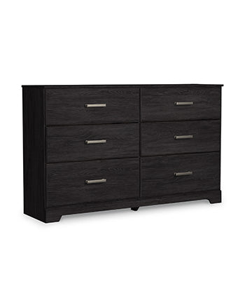 Belachime Dresser and Mirror - Black/Gray