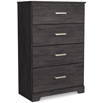 Belachime Dresser and Mirror - Black/Gray