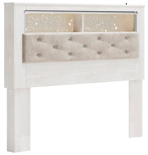 Altyra Upholstered Panel Bookcase Headboard - image 1