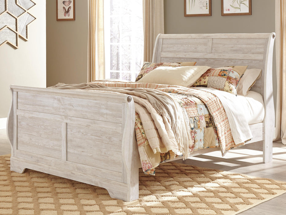Willowton Queen Sleigh Bed