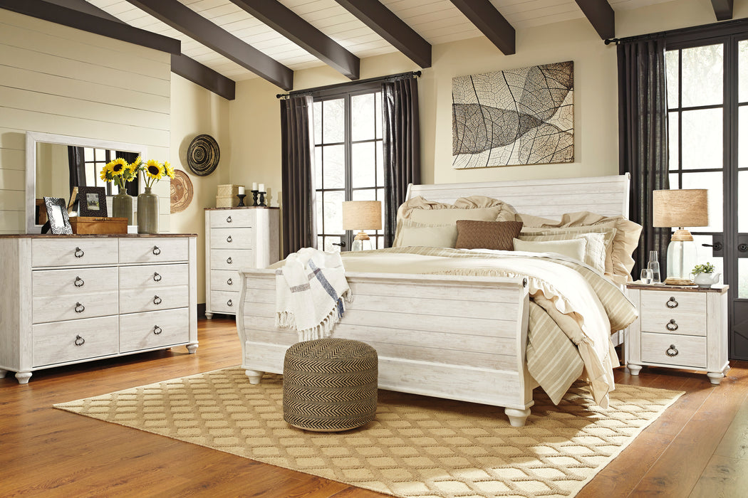 Willowton King Sleigh Bed